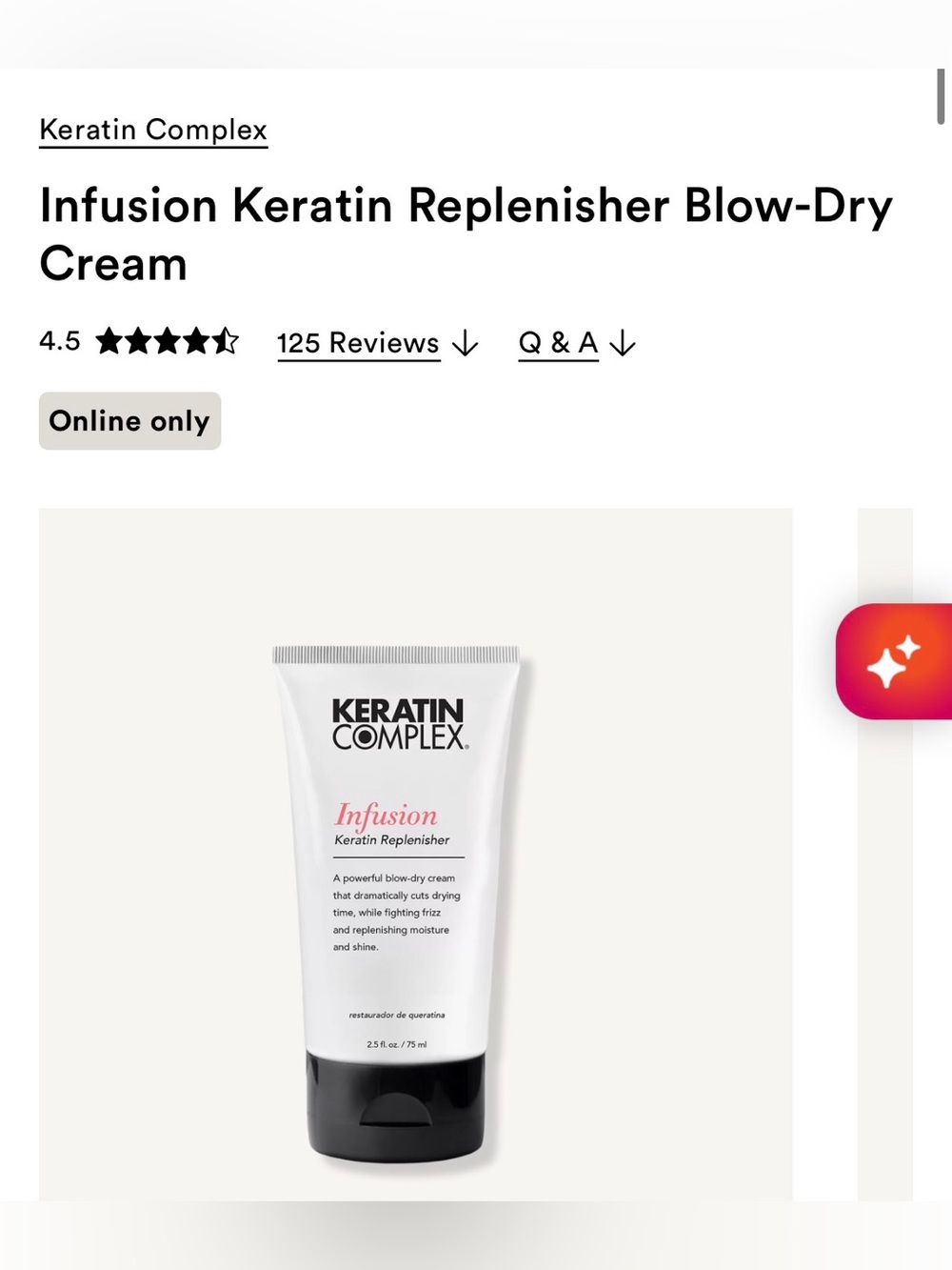 TWO PACK of Keratin Complex's Infusion Keratin Replenisher, 2.5oz each - Picture 2 of 3